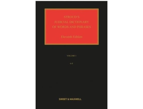 Livro Strouds Judicial Dictionary of Words and Phrases de Strouds Daniel Greenberg (Inglês - Capa Dura)