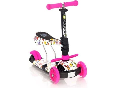 Triciclo Motoca Infantil Butterfly Rosa Magic Toys Sem Luz