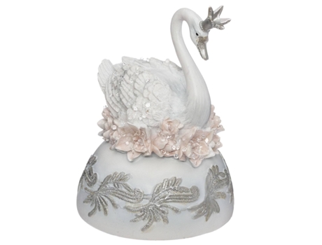 Figura de Natal FÉÉRIC LIGHTS AND CHRISTMAS Cisne decorativo 14,8 cm (Branco)