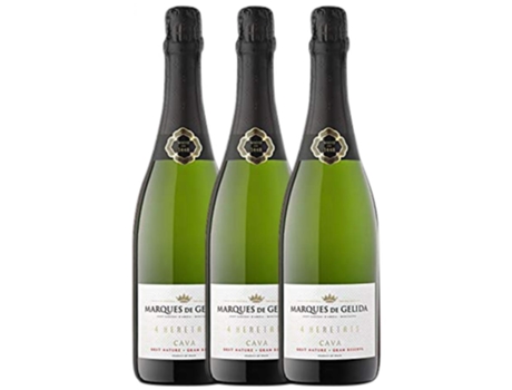 Espumante EL CEP El Cep Marqués De Gelida 4 Heretats Brut Nature Cava Gran Reserva (0.75 L - 3 unidades)