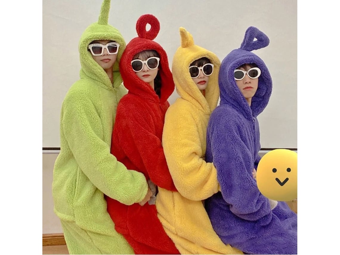 Pijama Unissex Teletubbies de Uma Peça Veludo Coral Roupas para Casa  Vermelho M PCHERO | Worten.pt