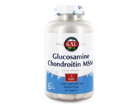 Suplemento Alimentar KAL Kal Glucosamine/Chondroitin/Msm - 90 Comprimidos (72662) (90 cápsulas)