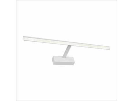 Aplique Led para Iluminar Quadros Espelhos Murais Estilo Tradicional 14W Luz Quente 3000K Branco Acetinado Articulado. 60Cm PAPUQ