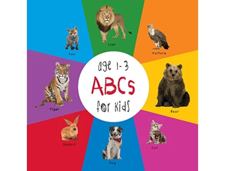 Livro ABC Animals for Kids age 13 Engage Early Readers Childrens Learning Books de Dayna Martin (Inglês)