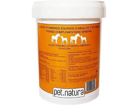 Complemento Alimentar para Cavalos  Calcio Vitaminado Equinos (1000g)