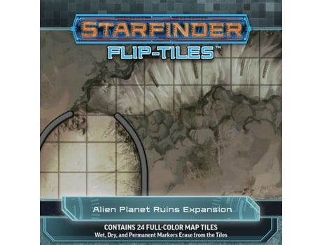 Livro starfinder flip-tiles: alien planet ruins expansion de jason engle,stephen radney-macfarland (inglês)