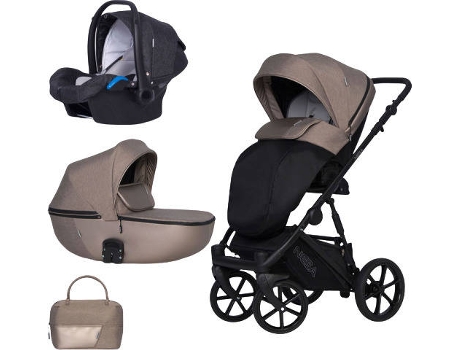 Carrinho de Bebé Individual  Nesa + Kite Isofix Ready Nugat