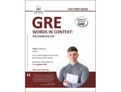 Livro GRE Words In Context The Complete List de Vibrant Publishers (Inglês)