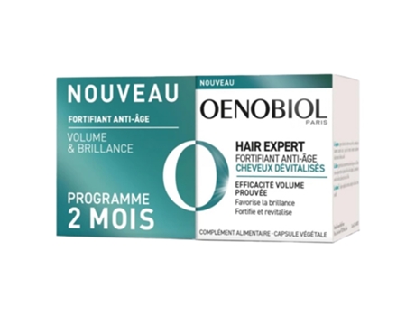 OENOBIOL Hair Expert Fortificante Antiedad Cabello Desvitalizado Lote de 2 X 30 Cápsulas