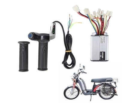 Vvikizy Qiilu Controlador de velocidade Aperto do acelerador Controlador de caixa de engrenagens escovado para motor de bicicleta elétrica VVIKIZY