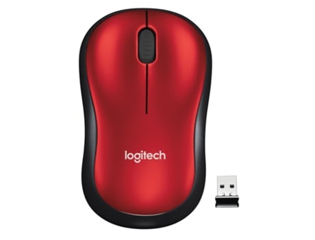 Rato Logitech M185 (Wireless - Casual - 1000 dpi - Vermelho)