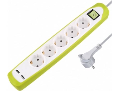 Extensão ELECTRALINE 5 tomada + 2USB