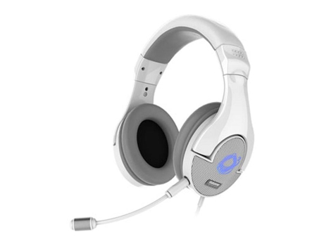 Auscultadores Gaming  Onda Pro Branco (Com fio - Com Microfone - Branco)