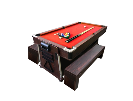 4 em 1 Multi mesa de jogo 7FT de bilhar, mesa de bilhar com