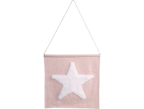 Decoração de Parede Infantil HAPPY DECOR KIDS Big Star (Branco - Algodão - 45x45 cm)