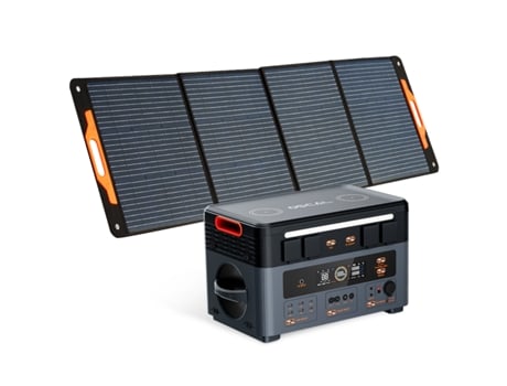 Powerstation OSCAL PowerMax 2400 1872Wh OSCAL PM200 Painel solar dobrável 200W Estação de energia portátil