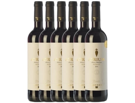 Vinho TORRES Torres Atrium Merlot Penedès Joven (0.75 L - 6 unidades)