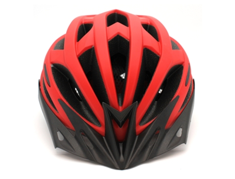 Capacete 9TRANSPORT com Luz Traseira Integrada (Vermelho - Tamanho único)