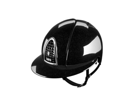 Capacete de equitação com visera de polo KEP Cromo Metal Diamond