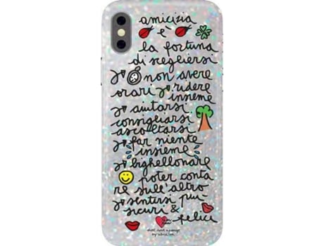 Quotes Case iPhone X-XS (glitter amicizia)