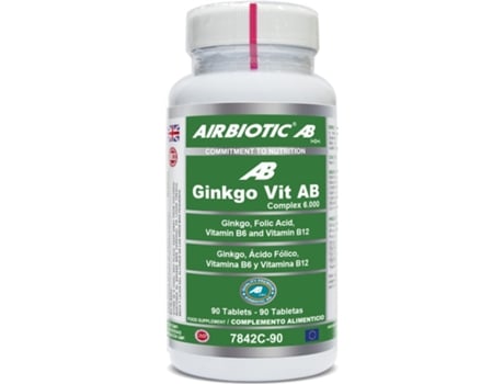 Suplemento Alimentar AIRBIOTIC Ginkgo  Vit Ab Complex 6000 com Acid 90