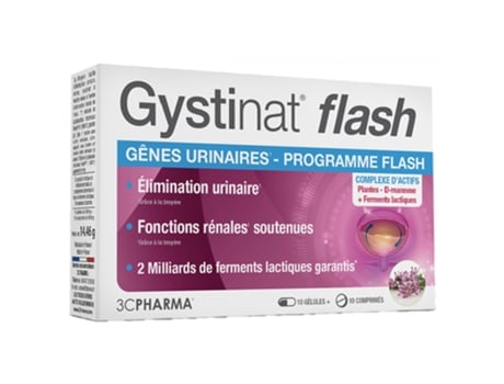 3C Pharma Gystinat Flash 10 cápsulas + 10 comprimidos 3C PHARMA