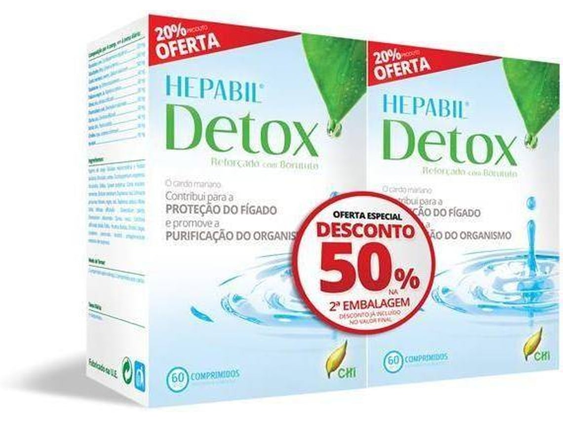 Suplemento Alimentar C H I Hepabil Detox 2x60 Comprimidos Worten Pt