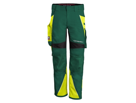 Calças de Trabalho QUALITEX WORKWEAR Iron Tecido Misturado (Verde e Amarelo - Tam: 66)