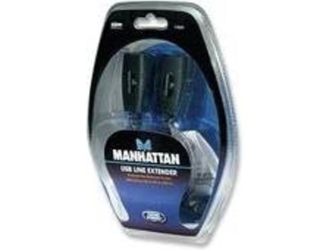 Adaptador MANHATTAN (RJ45 - USB A e RJ45 - Preto)