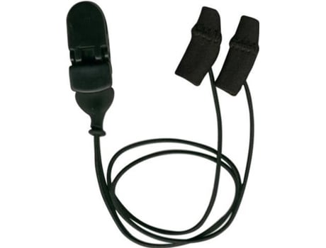 EAR GEAR Mini Curvo Preto com Fio Aparelhos Auditivos Contra Umidade e Vento