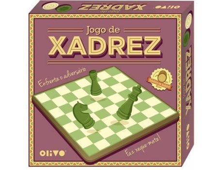 Jogo de Xadrez  Tabuleiro Madeira (Idade Mínima: 8)