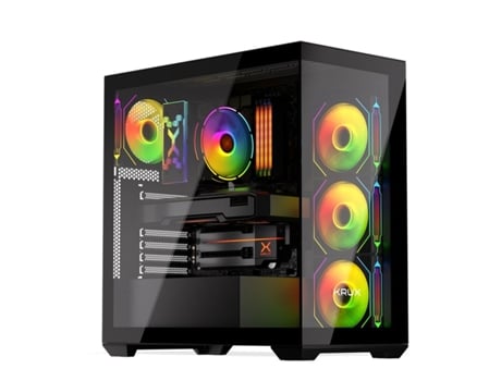 Caixa Semitorre ATX KRUX KRXD004 (Preto - mATX)