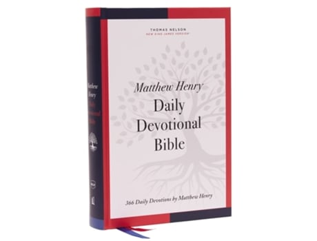 Livro NKJV, Matthew Henry Daily Devotional Bible, Hardcover, Red Letter, Thumb Indexed, Comfort Print de Thomas Nelson (Inglês - Capa Dura)