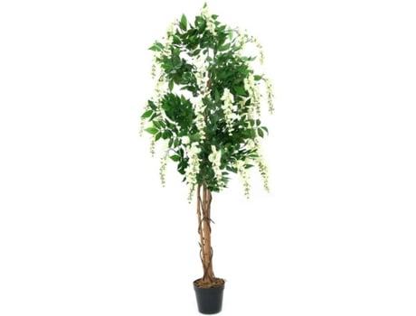 Planta Artificial EUROPALMS Wisteria (Branco - 150 cm)