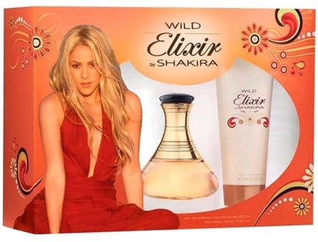 Coffret  Wild Elixir Por Shakira Edt 50 ml Spray + Corpo 100 ml