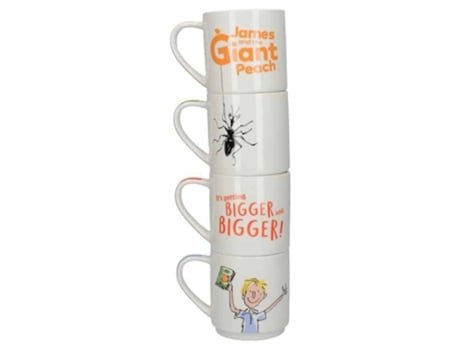 ROALD DAHL Set 4 Canecas de Empilhamento James & O Gigante