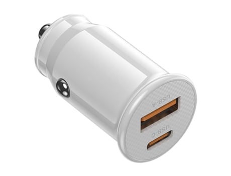 Mini Carregador de Carro Porta Ac 45W Carregador Rápido Conveniente Porta Usb Compacta