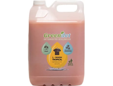 Detergente para Roupa GREENDET L-Wash Tropical (5 L)