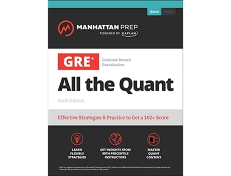 Livro GRE All the Quant de Manhattan Prep (Inglês)