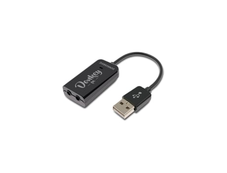 Placa de Som DONKEY PC Adaptador Usb para Jack 3.5 mm USB 5.1