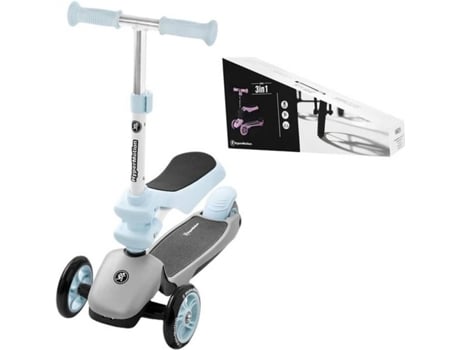 Trotinete HYPERMOTION 3 in 1 Balance Azul (Idade Minima: 2 anos - 48-68 cm)