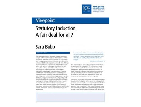 Livro statutory induction de bubb, sara (institute of education, university of london) (inglês)