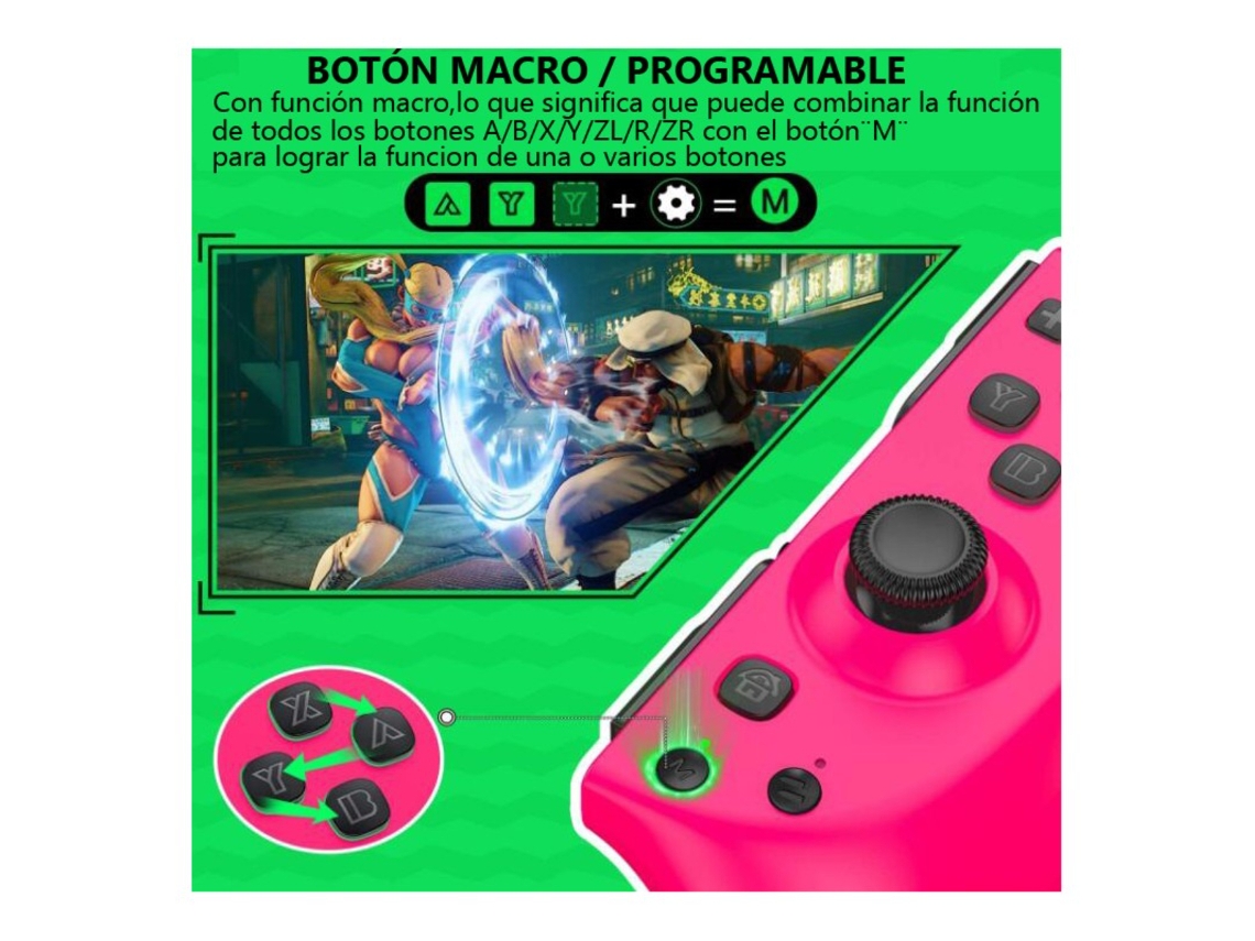 Controle Joystick S/fio N-switch Joy-con L+r Personalizado