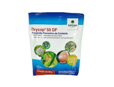 SIPCAM JARDÍN Fungicida Preventivo de Contacto Drycop 50 60 Gr