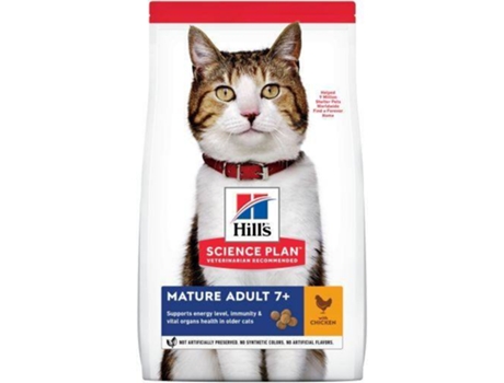 Ração para Gatos HILL'S Active Longevity (1.5 Kg - Seca - Sénior - Sabor: Frango)