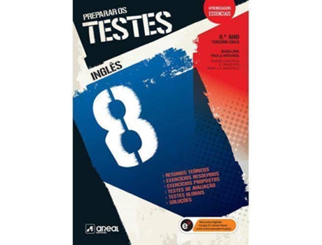 Livro Preparar os Testes - Inglês 8 - 8.º Ano