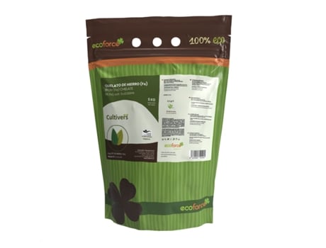 CULTIVERS Fertilizante Quelato Ferro Ecológico 5 Kg Anticlorose Ecologica. Nutriente Essencial para Plantas (6% Fe-Eddha e Outro 4,8%)