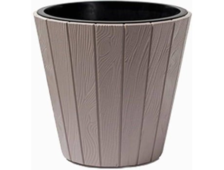 Vaso PROSPERPLAST PLASTIKEN Woode Castanho (393 mm)