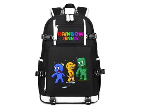 KOHREE Conjunto de Três Peças de Mochila de Estudante Rainbow Friends