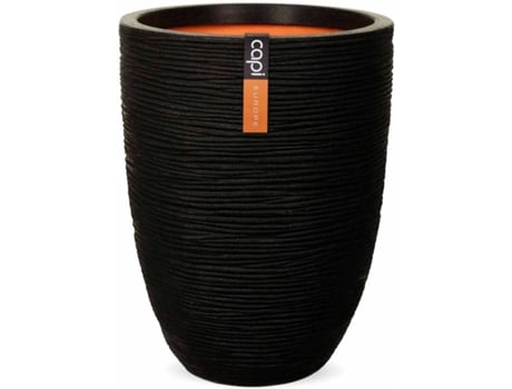 Vaso  Nature Rib (Preto - Plástico - 46x58 cm)